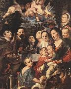 Jacob Jordaens Self-portrait among Parents, Brothers and Sisters Sweden oil painting artist